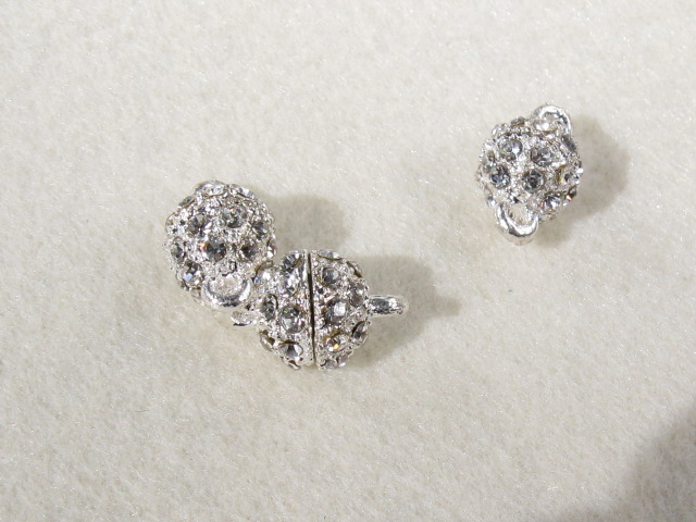 マグネット　９mm　ホワイトシルバー