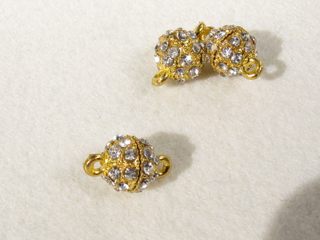 マグネット　９mm　ゴールドカラー