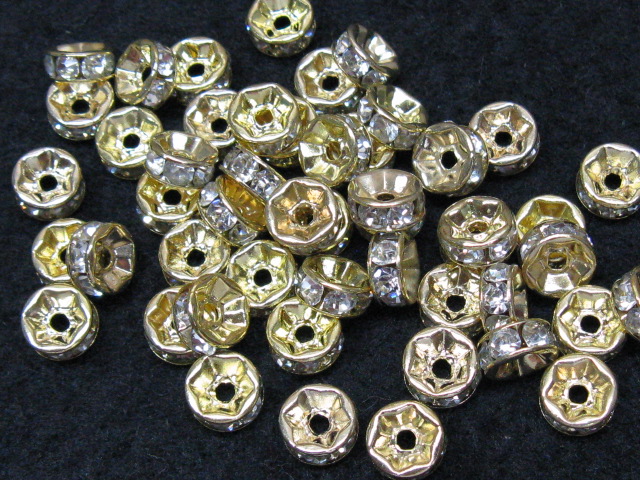 ロンデル　６mm　(50個入り)　ゴールド