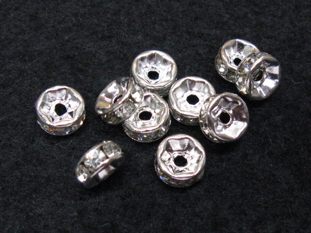 ロンデル　６mm　(10個入り)　シルバー