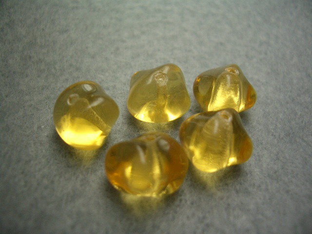 チェコビーズバロックライトトパーズ