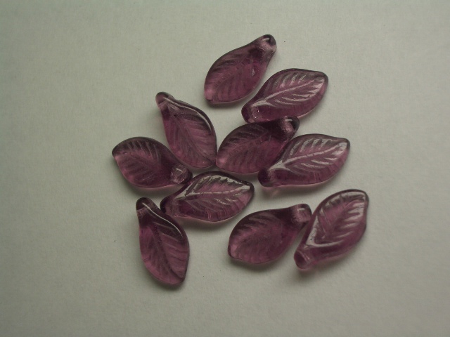 リーフ（6×12mm）　アメジスト