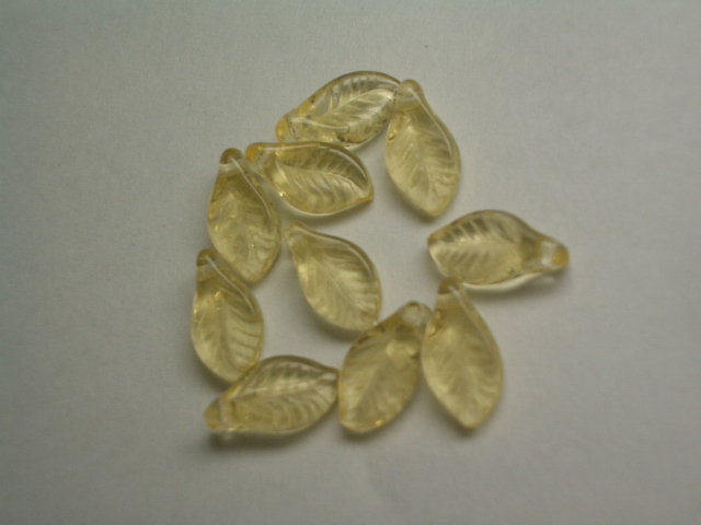 リーフ（6×12mm）　ライトトパーズ