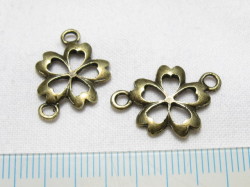 コネクター　さくら　約１５ミリ　金古美