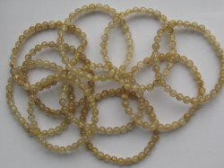 天然石ブレスレット　内径（手首）17.5～18ｃｍタイプ　ゴールドルチル７ミリ玉（6.5~7.5㎜）