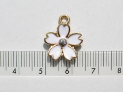 カラーチャーム　さくら(Ａ級ガラス入り)　白