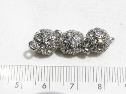 マグネット　１０×１６mm　ロジウムカラー