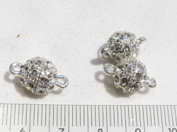 マグネット　１０×１６mm　ホワイトシルバー