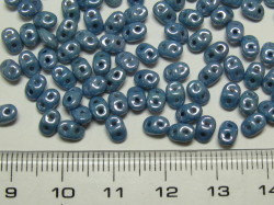 チェコビーズ　スーパーデュオ　２ホール　2.5×5ミリ　(10g入り)　オペークラスターブルー