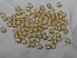 チェコ　プレス　ラウンド　４ミリ　ラスターシャンパーニュ