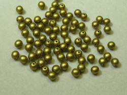 チェコ　プレス　ラウンド　４ミリ　マットブラスコールド