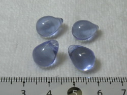 チェコビーズ　ティアドロップ　10×14ミリ　アレキサンドライト