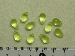 チェコビーズ　ティアドロップ　６×９ミリ　ジョンキル