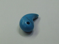 まが玉　約２２mm　(１個入り)　ターコイズ