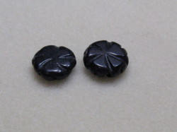 天然石　約１６mm　(２個入り)　オニキス