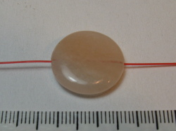 天然石　20ミリ　ディスク　ピンクアベンチュリン