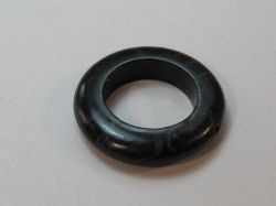 天然石　30ミリ　ラウンドリング　ブラックストーン