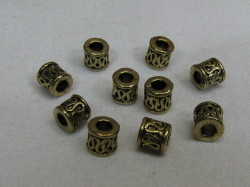 筒型スペーサー　５ミリ　ゴールド　(１０個用)