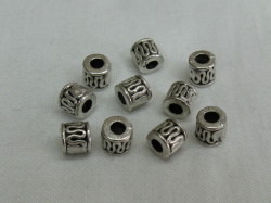 筒型スペーサー　５ミリ　(１０個用)　シルバー