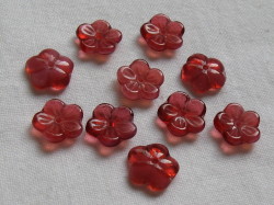 チェコ　プレス　フラワー　１０ミリ　２トーンフューシャ