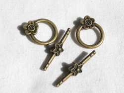 マンテル　フラワー　金古美