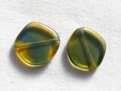 チェコ　プレス　ムーンシャイン　20ミリ　2トーントパーズサファイヤ