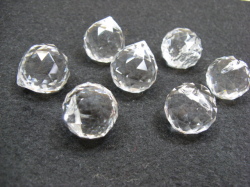 ガラスビーズ　サンキャッチャーポール　約20ｍｍ　クリスタル