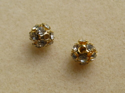 丸ロンデル　(くす玉)　６mm　ゴールド