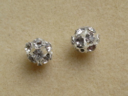 丸ロンデル　(くす玉)　８mm　シルバー