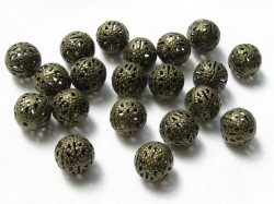 すかし玉　１０mm　金古美　大袋