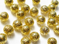 すかし玉　１０mm　ゴールド　大袋
