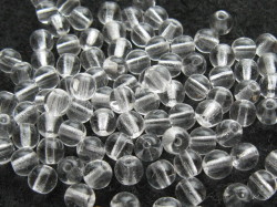 チェコ　プレス　ラウンド　４ミリ　クリスタル