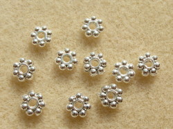 デイジー　６.0×２.0ミリ　ホワイトシルバー