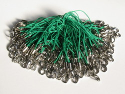 カニカン付ストラップ　(100個入り)　グリーン