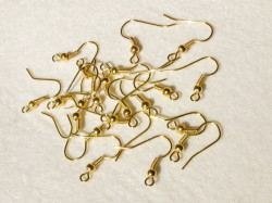 ピアス　釣り針タイプ　(10ペア)　ゴールドカラー