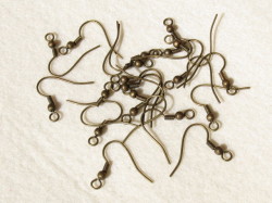 ピアス　釣り針タイプ　(10ペア)　金古美