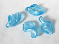 ベネチアン風ガラス　ツイスト　約30ｍｍ　ライトアゾレ