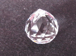 ガラスビーズ　サンキャッチャーポール　約30ｍｍ　（１個入り）　クリスタル