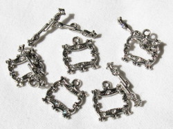 マンテル　フレンチフレーム（スワロフスキー入り）　Ａシルバー