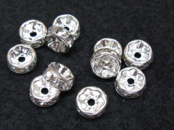ロンデル　８mm　(10個入り)　シルバー
