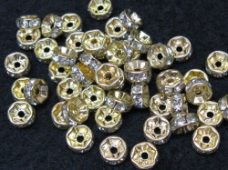 ロンデル　６mm　(50個入り)　ゴールド