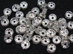 ロンデル　６mm　(50個入り)　シルバー