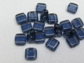 チェコビーズ　フラットスクエア　２ホール　６ミリ　モンタナ