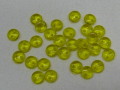 チェコビーズ　レンティル(レンズ豆)　２ホール　６ミリ　レモン