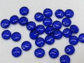 チェコビーズ　レンティル(レンズ豆)　２ホール　６ミリ　コバルト