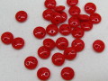 チェコビーズ　レンティル(レンズ豆)　２ホール　６ミリ　オペークレッド