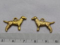 チャーム　犬　　約23×15ミリ　Aゴールド