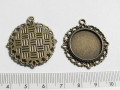 レジン向けメタル　丸型　30mm　金古美