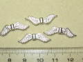 エンゼルウイング　２１×６mm　ホワイトシルバーカラー