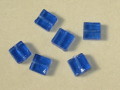 ベネチアン風ガラス　正方形　約10×5ｍｍ　青色